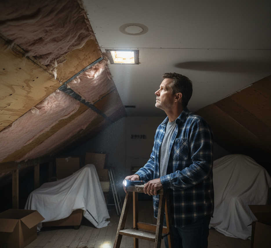 Check attic & ceilings before storm