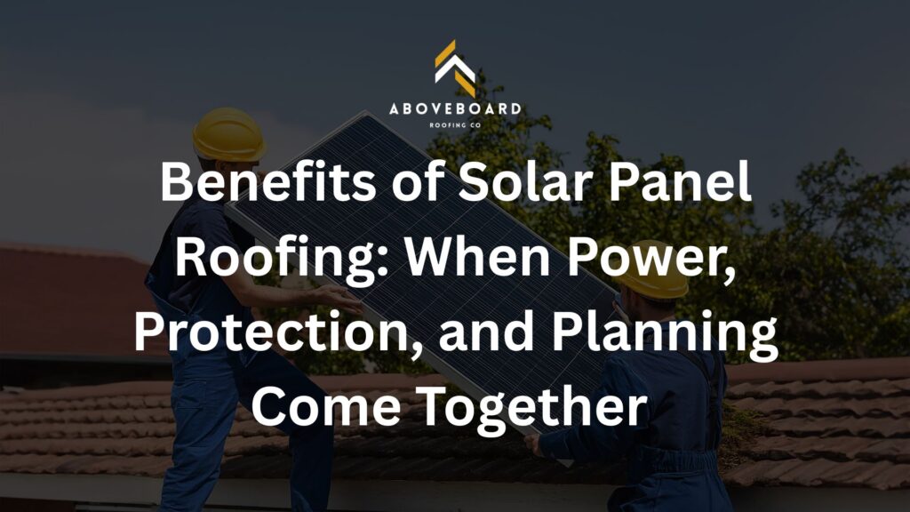 Solar Panel Installation on Roof