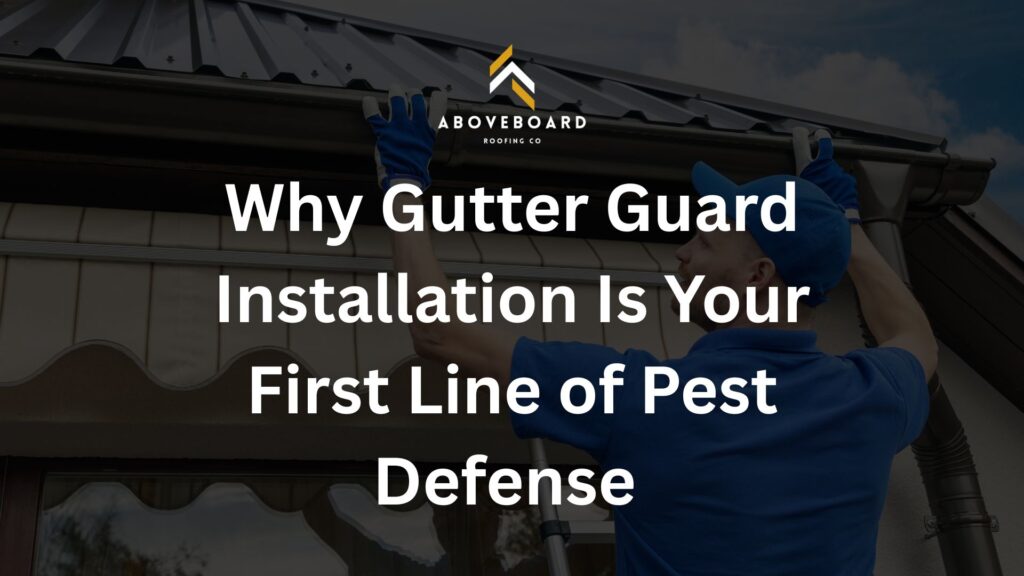 gutter guard installation